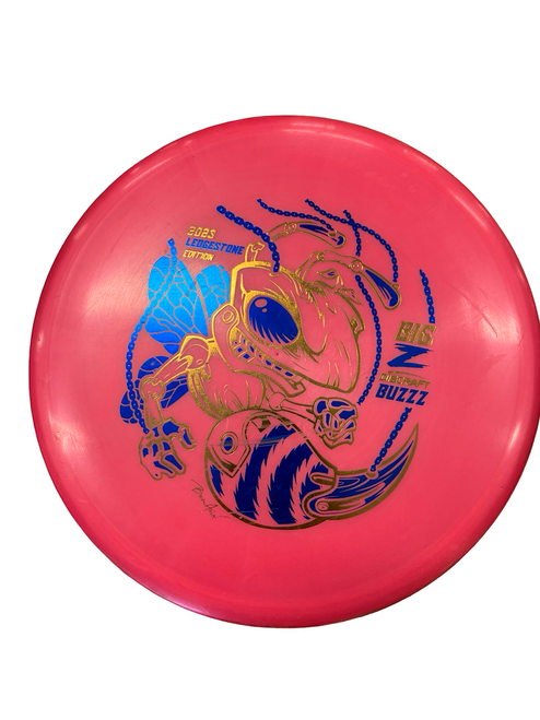 Vist Large View of Product Image Which is Used Discraft BUZZ Disc Golf Mid Range Red