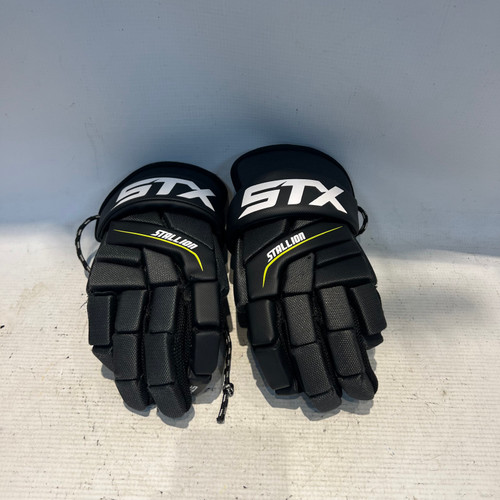 Vist Large View of Product Image Which is Used STX STALLION Lacrosse Gloves Mens Black MD
