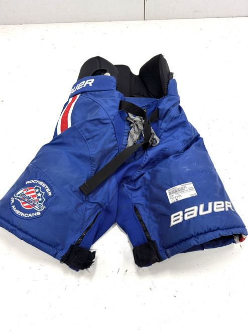 Vist Large View of Product Image Which is Used Bauer TEAM ROCHESTER AMERICANS Junior Pant Royal Blue MD