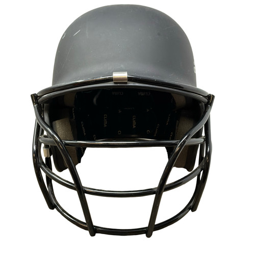 Vist Large View of Product Image Which is Used Adidas CLIMACOOL ADJ Batting Helmet w/Mask Black One Size