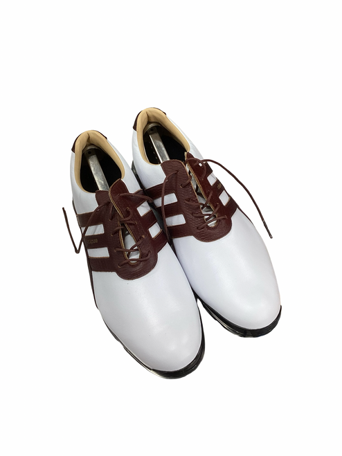 Vist Large View of Product Image Which is Used Adidas ADIPURE Mens Golf Shoes White Senior 11