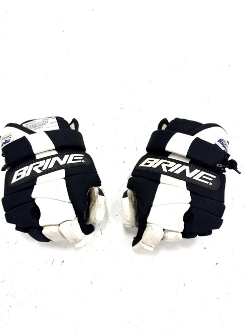 Vist Large View of Product Image Which is Used Brine AVALANCH Lacrosse Gloves Mens White 13"