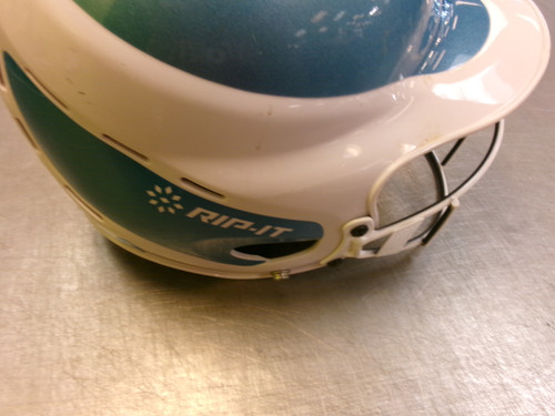 Vist Large View of Product Image Which is Used RIP-IT HELMET Batting Helmet w/Mask White MD