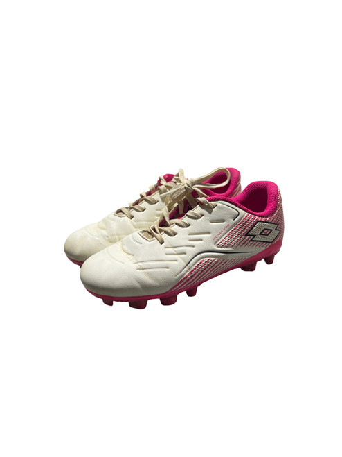 Vist Large View of Product Image Which is Used Lotto Soccer Cleats White Junior 01
