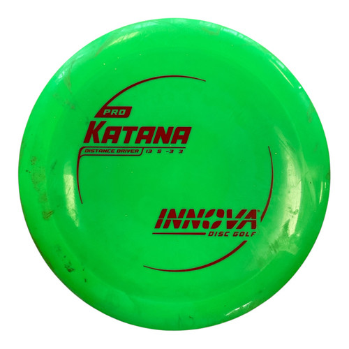 Vist Large View of Product Image Which is Used Innova PRO KATANA Disc Golf Driver Green 167g