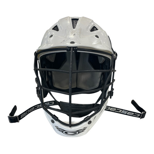 Vist Large View of Product Image Which is Used Cascade CPV Lacrosse Helmet White One Size