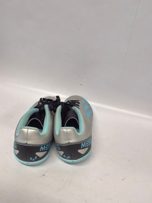 Vist Large View of Product Image Which is Used Adidas Soccer Indoor Shoes Grey Junior 02