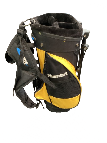 Vist Large View of Product Image Which is Used PIRAHNA Jr Stand Bag Black And Gold