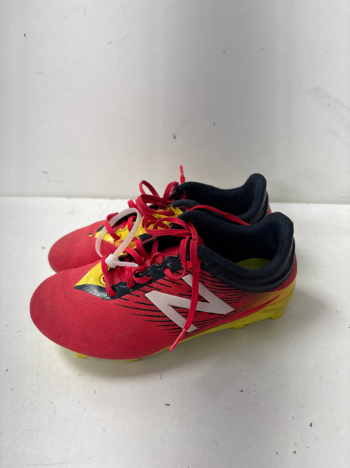Vist Large View of Product Image Which is Used New Balance FURON Soccer Cleats Red Youth 11.0