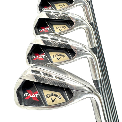 Vist Large View of Product Image Which is Used Callaway RAZR X Men's RH Iron Set 5I-AW Regular Flex Graphite Shaft