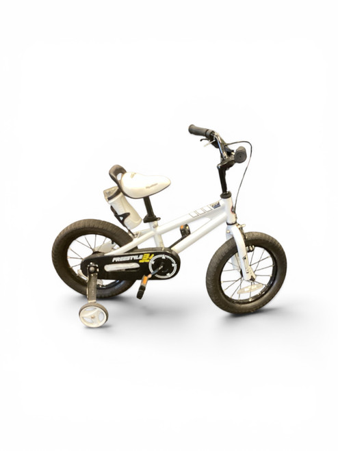Vist Large View of Product Image Which is Used Royal Baby ROYAL BABY FREESTYLE Comfort Bike Boys White 14"