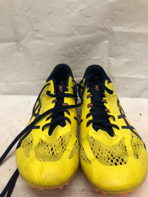 Vist Large View of Product Image Which is Used Asics Track & Field Cleats Adult Yellow Senior 12