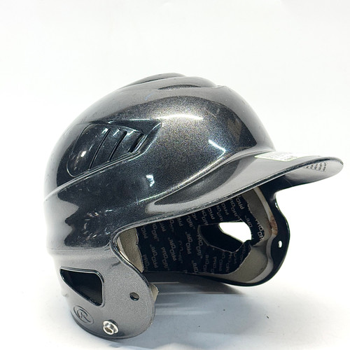 Vist Large View of Product Image Which is Used Rawlings CFBH1 Batting Helmet No Mask Black MD
