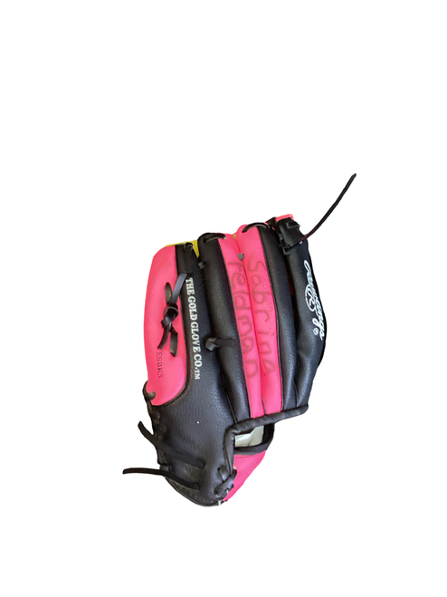Vist Large View of Product Image Which is Used Rawlings PLAYERS SERIES PL950BP BB/SB Glove T-ball Pink 9 1/2"