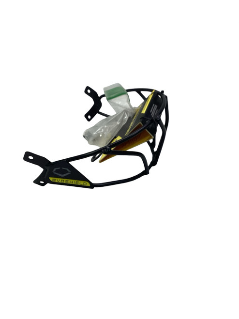 Vist Large View of Product Image Which is Used Evoshield XVT FACEMASK Batting Helmet Mask Black LG