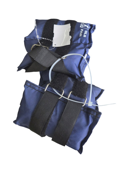 Vist Large View of Product Image Which is Used MFP 10LB PAIR ANKLE/WRIST WEIGHTS Ankle Weights Royal Blue 10 lb