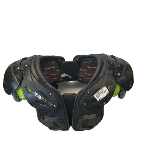 Vist Large View of Product Image Which is Used RAZOR ADULT SHOULDER PADS FB Shoulder Pads Black SM