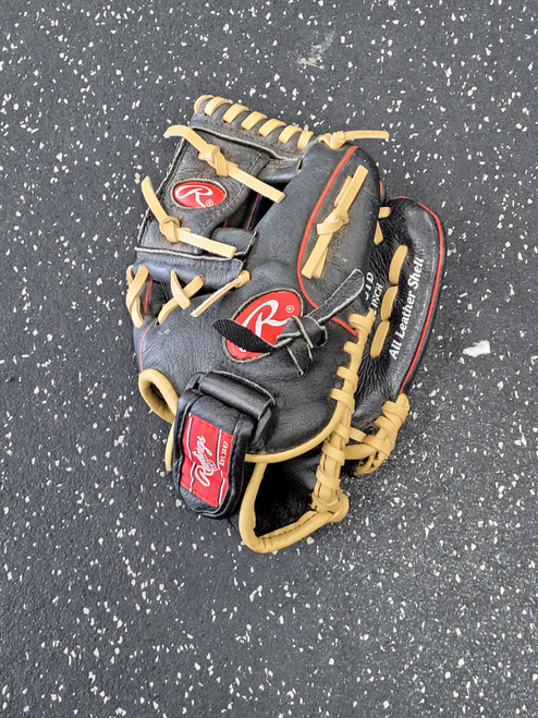 Vist Large View of Product Image Which is Used Rawlings H105IB BB/SB Glove RH Throw Black 10 1/2"