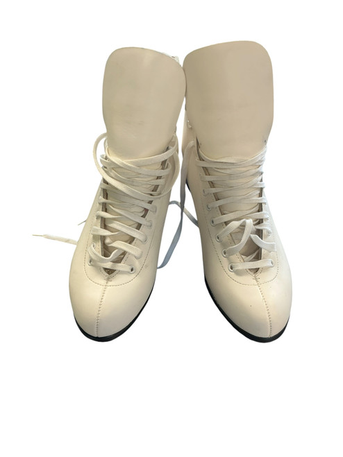 Vist Large View of Product Image Which is Used Riedell FIGURE SKATES WomensFigure Skate White Senior 9.5