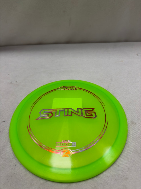 Vist Large View of Product Image Which is Used Discraft Z LINE STING Disc Golf Driver Green