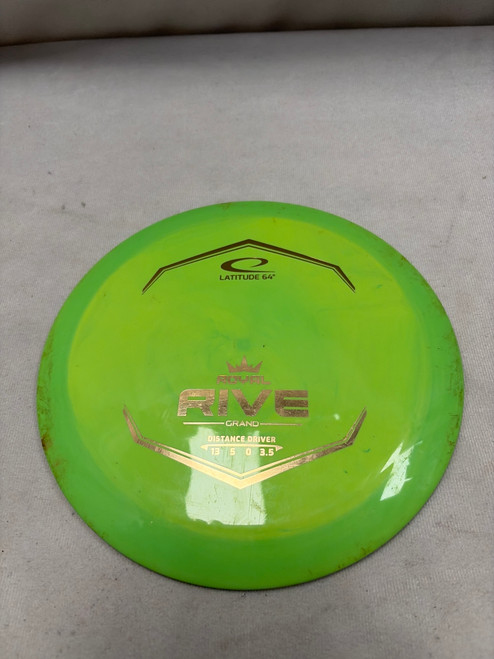 Vist Large View of Product Image Which is Used Latitude 64 ROYAL RIVE Disc Golf Driver Green