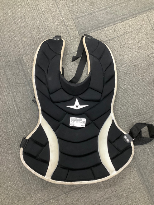 Vist Large View of Product Image Which is Used All Star CHEST PROTECTOR Catchers Chest Protector Black Junior