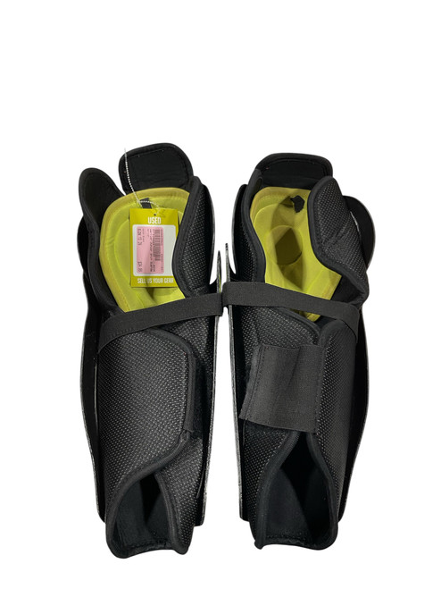 Vist Large View of Product Image Which is Used Warrior Junior Shin Guards Black 13"