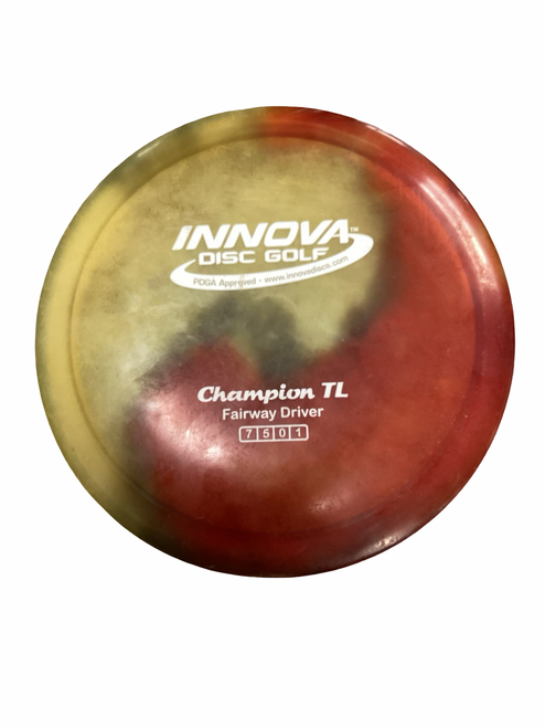 Vist Large View of Product Image Which is Used Innova CHAMPION TL Disc Golf Driver Yellow