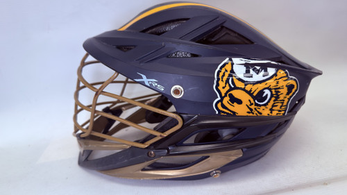 Vist Large View of Product Image Which is Used Cascade XRS Lacrosse Helmet Navy Blue One Size