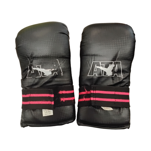 Vist Large View of Product Image Which is Used Martial Arts Gloves Black YLG