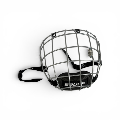 Vist Large View of Product Image Which is Used Bauer Hockey Wire Mask Grey One Size
