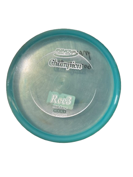 Vist Large View of Product Image Which is Used Innova INNOVA CHAMPION ROC3 MID RANGE Disc Golf Mid Range Teal