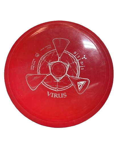 Vist Large View of Product Image Which is Used Axiom AXIOM VIRUS Disc Golf Driver Red