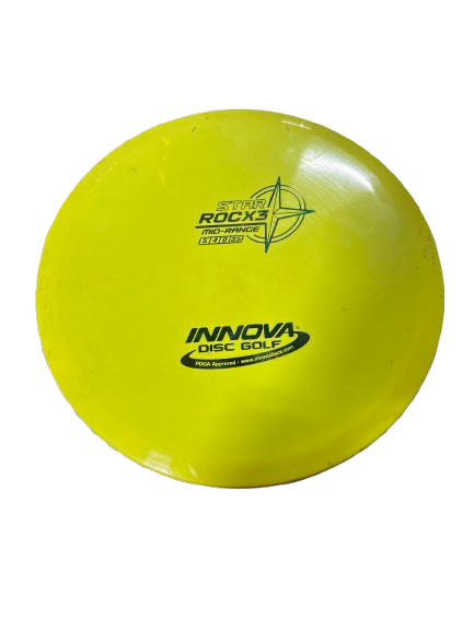 Vist Large View of Product Image Which is Used Innova INNOVA STAR ROCX3 MID-RANGE Disc Golf Mid Range Yellow