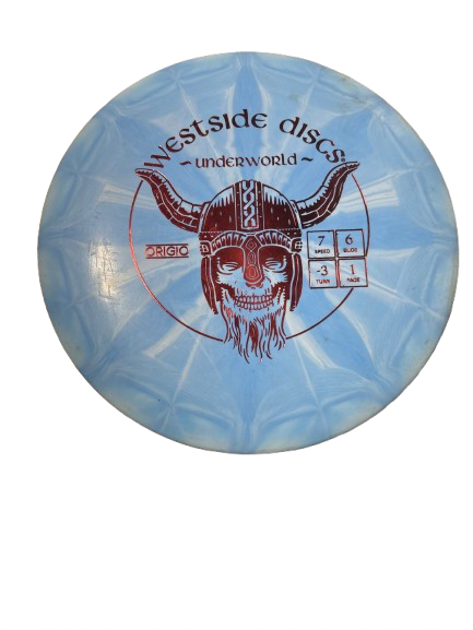 Vist Large View of Product Image Which is Used Westside WESTSIDE DISCS UNDERWORLD Disc Golf Driver Carolina Blue