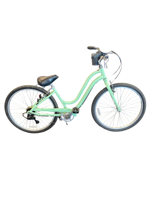 Vist Large View of Product Image Which is Used Huffy PARKSIDE SE Cruiser Bike Womens Teal 17-18" - MD  Frame