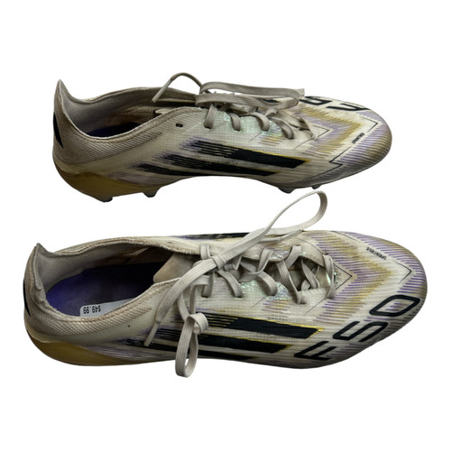 Vist Large View of Product Image Which is Used Adidas Soccer Cleats Cream White Senior 9
