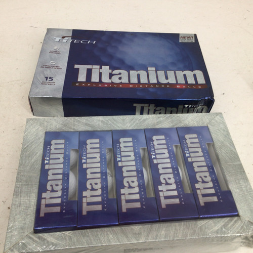 Vist Large View of Product Image Which is Used TiTech TITANIUM 15PK EXPLOSIVE DISTANCE BALLS 15 Pack - Golf Balls
