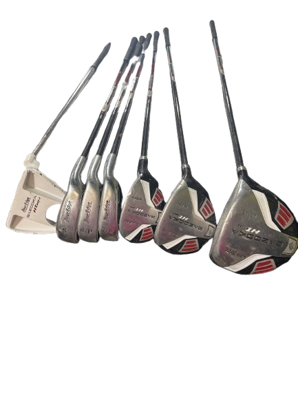 Vist Large View of Product Image Which is Used Tour Edge BAZOOKA HT-MAX J RH 8 PCS SET Jr Package Set RH White/Black/Red 8 Piece
