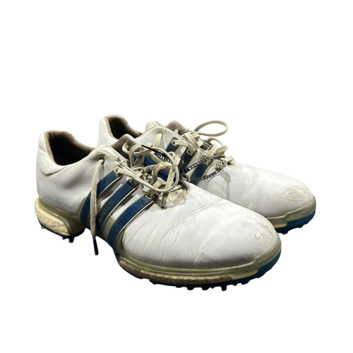 Vist Large View of Product Image Which is Used Adidas TOUR 360 Mens Golf Shoes White Senior 9