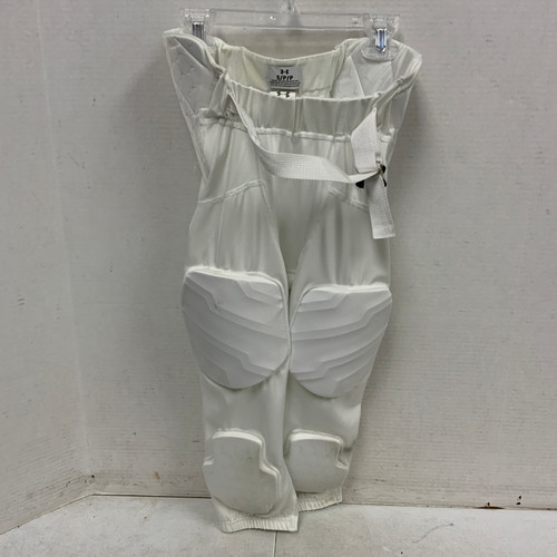 Vist Large View of Product Image Which is Used Under Armour Adult FB Integrated Pants White SM