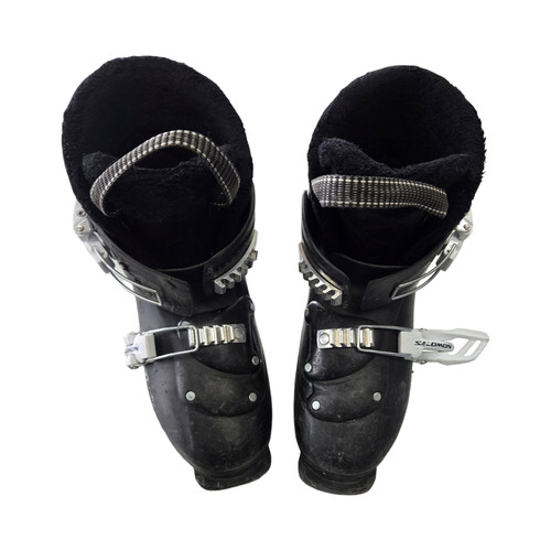 Vist Large View of Product Image Which is Used Salomon TEAM T2 BOYS SKI BOOTS SZ 21 Boys DH Ski Boot Black 210 MP - J02