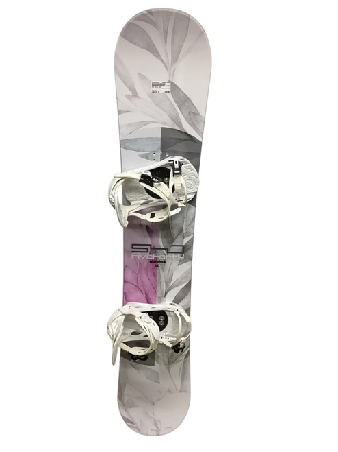 Vist Large View of Product Image Which is Used 540 WHITE DECK Womens Board/Bindings White 147 cm