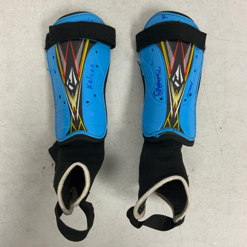 Vist Large View of Product Image Which is Used Soccer Shin Guards Junior Royal Blue Junior