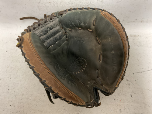 Vist Large View of Product Image Which is Used Rawlings Premium Series D325BWCM Baseball Catchers RH Throw Brown And Black 32 1/2"