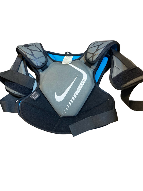 Vist Large View of Product Image Which is Used Nike VAPOR LT Lacrosse Shoulder Pads Black LG