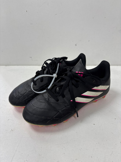 Vist Large View of Product Image Which is Used Adidas Soccer Cleats Black And Pink Junior 02