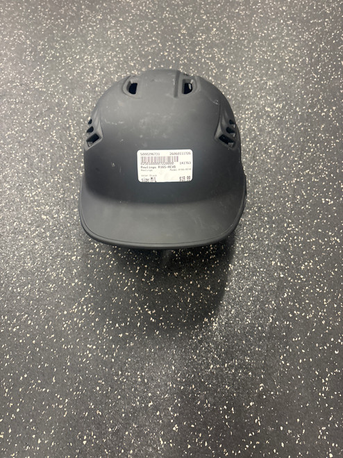 Vist Large View of Product Image Which is Used Rawlings R16S-REVB Batting Helmet No Mask Black M/L