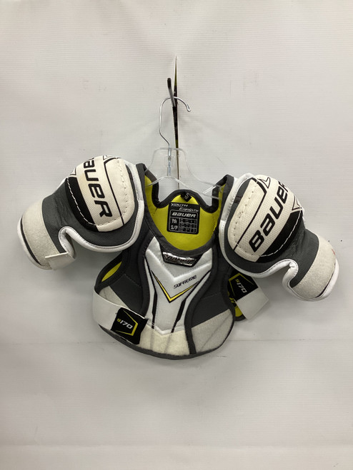 Vist Large View of Product Image Which is Used Bauer SUPREME S170 Youth Shoulder Pads SM