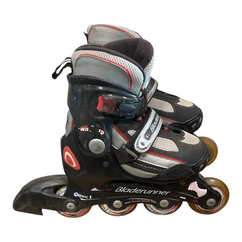 Vist Large View of Product Image Which is Used Bladerunner ABEC 1 ADJUSTABLE 1-4 Junior Rec Fitness Skates Black Adjustable